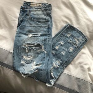 Pistola distressed boyfriend jeans